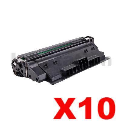 10 x HP CF214A (14A) Compatible Black Toner Cartridge - 10,000 Pages