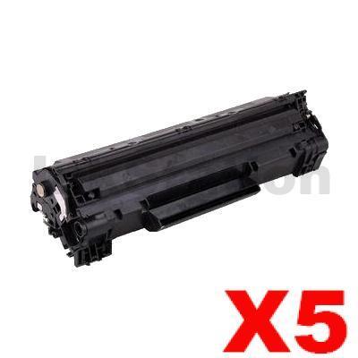 5 x HP CF283A (83A) Compatible Black Toner Cartridge - 1,500 Pages