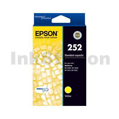 Epson 252 Genuine Yellow Ink Cartridge - 300 pages [C13T252492]