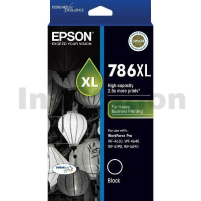 Epson 786XL Genuine Black Ink Cartridge - 2,600 pages [C13T787192]