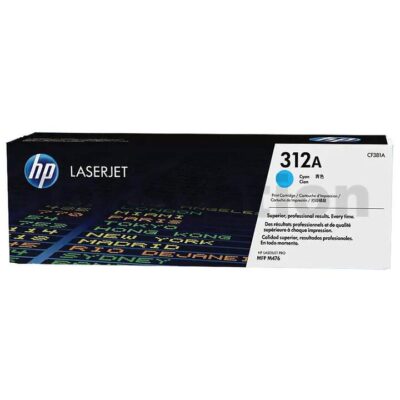 HP CF381A (312A) Genuine Cyan High Yield Toner Cartridge - 2,700 Pages
