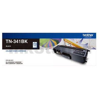 Genuine Brother TN-341BK Black Toner Cartridge - 2,500 pages