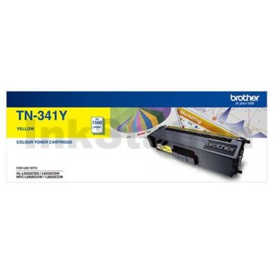 Genuine Brother TN-341Y Yellow Toner Cartridge - 1,500 pages