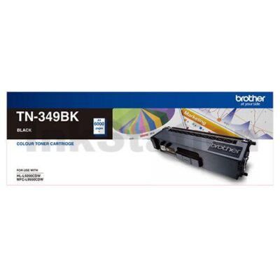 Genuine Brother TN-349BK Black Toner Cartridge - 6,000 pages