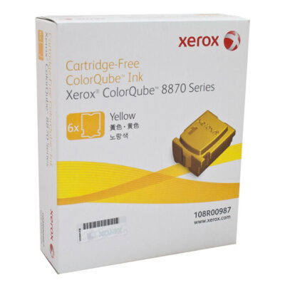 Fuji Xerox ColorQube 8870 Genuine Yellow Ink Sticks (108R00987) - 17,300 pages