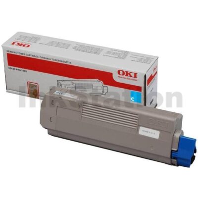 OKI Genuine OKI C911 / C931 / C941 Cyan High Yield Toner Cartridge - 38,000 pages (45536519)