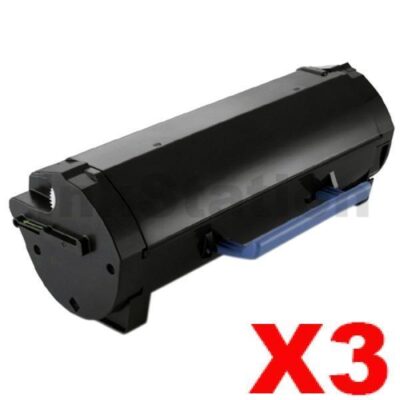 3 x Dell B5460DN, B5465DNF Compatible Toner Cartridge - 25,000 pages