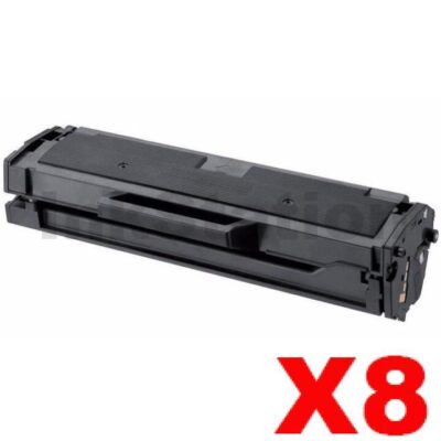 8 x Samsung SLM2020, SLM2070 (MLT-D111S) Compatible Black Toner Cartridge SU812A - 1,000 pages