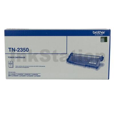 1 x Brother TN-2350 Genuine Toner Cartridge - 2,600 pages