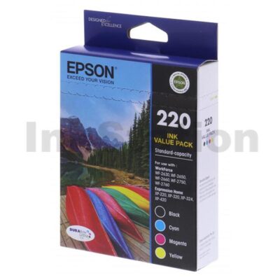 Epson 220 Genuine Ink Value Pack [C13T293692] [BK,C,M,Y]