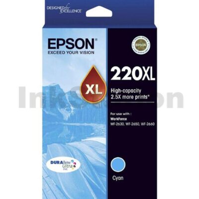 Epson 220XL Genuine Cyan High Yield Ink Cartridge [C13T294292] - 450 pages