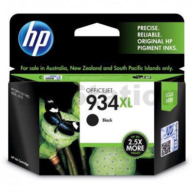 1 x HP 934XL Genuine Black High Yield Inkjet Cartridge C2P23AA - 1,000 Pages