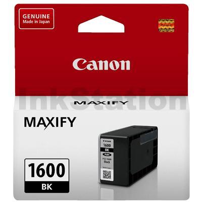 Canon PGI-1600BK Genuine Black Ink Cartridge - 400 pages