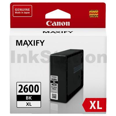 Canon PGI-2600XLBK Genuine Black High Yield Ink Cartridge - 2,500 pages