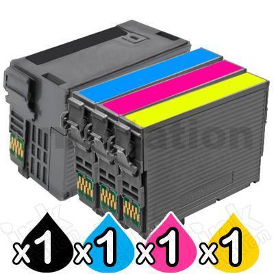 4 Pack Epson 254XL + 252XL Compatible Ink Cartridges [C13T254192, C13T253292-C13T253492][1BK,1C,1M,1Y]