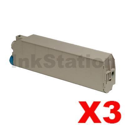 3 x OKI C5600 / 5700 Compatible Black Toner Cartridge - 6,000 pages
