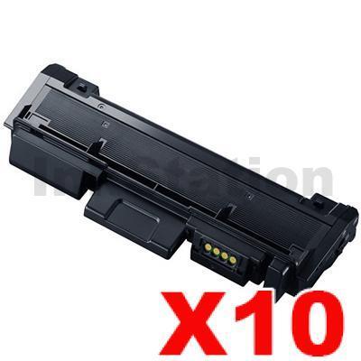 10 x Samsung SLM2825DW/ 2835DW/ 2875FW/ 2885FW (MLT-D116L) Compatible Black High Yield Toner Cartridge SU830A - 3,000 pages