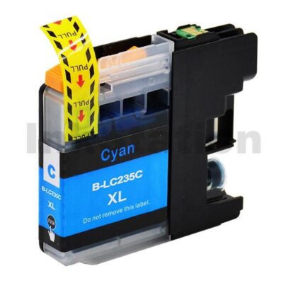 Brother LC-235XLC Compatible Cyan High Yield Ink Cartridge - 1,200 pages