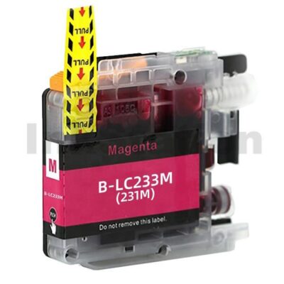 Brother LC-233M Magenta Compatible Ink Cartridge - 550 pages