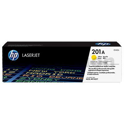 HP CF402A (201A) Genuine Yellow Toner Cartridge - 1,400 Pages
