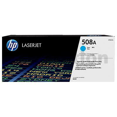 HP 508A (CF361A) Genuine Cyan Toner Cartridge - 5,000 Pages