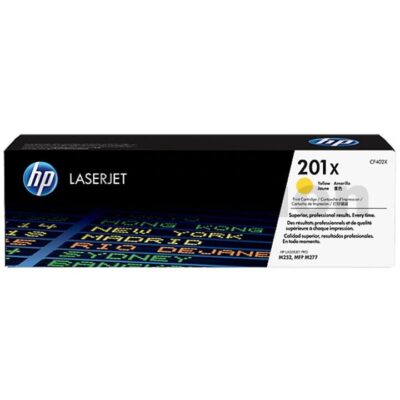 HP CF402X (201X) Genuine Yellow Toner Cartridge - 2,300 Pages