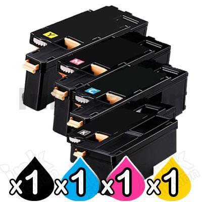 4 Pack Compatible Fuji Xerox Docuprint CM115 CP115 CP116 CM225 CP225 High Yield Toner Cartridges (CT202264-CT202267) - [1BK,1C,1M,1Y]