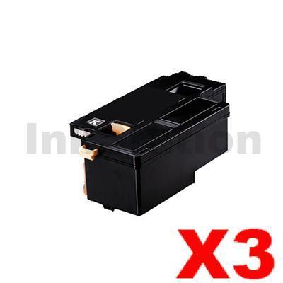 3 x Compatible Fuji Xerox Docuprint CM115 CP115 CP116 CM225 CP225 Black High Yield Toner Cartridge (CT202264) - 2,000 pages