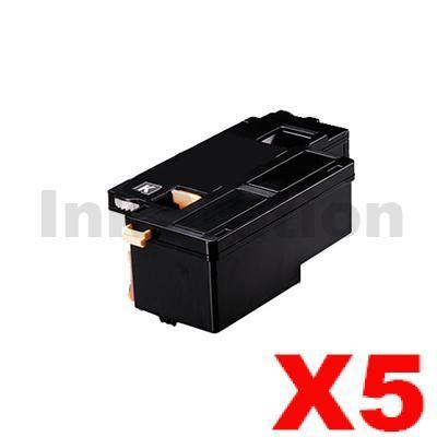 5 x Compatible Fuji Xerox Docuprint CM115 CP115 CP116 CM225 CP225 Black High Yield Toner Cartridge (CT202264) - 2,000 pages