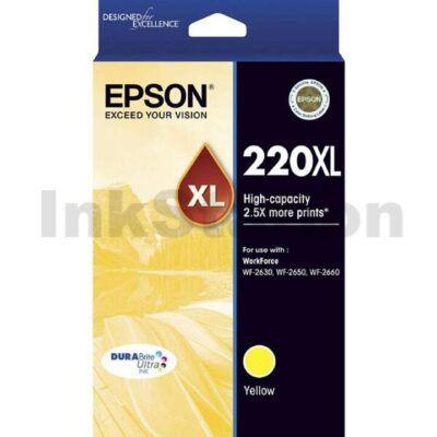 Epson 220XL Genuine Yellow High Yield Ink Cartridge [C13T294492] - 450 pages