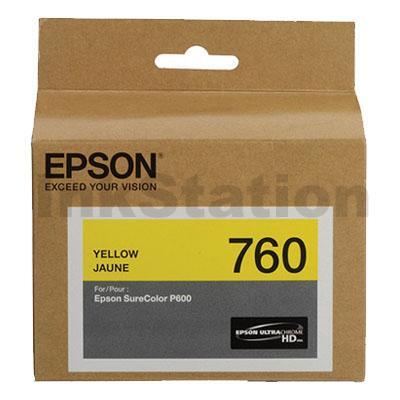 Epson 760 Genuine Yellow Ink Cartridge [C13T760400]