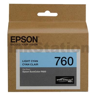 Epson 760 Genuine Light Cyan Ink Cartridge [C13T760500]