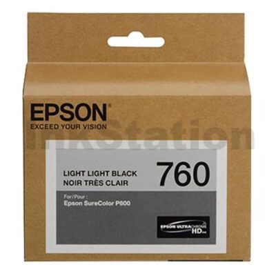 Epson 760 Genuine Light Light Black Ink Cartridge [C13T760900]