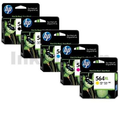 4 sets of 5 Pack HP 564XL Genuine Inkjet Cartridges CN684WA+CB322WA-CB325WA [4BK,4PBK,4C,4M,4Y]