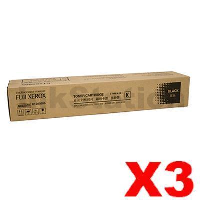 3 x Fuji Xerox DocuPrint CM415AP Genuine Black Toner Cartridge - 11,000 pages (CT202352)