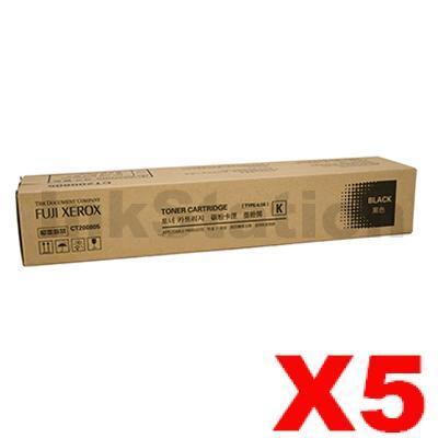 5 x Fuji Xerox DocuPrint CM415AP Genuine Black Toner Cartridge - 11,000 pages (CT202352)