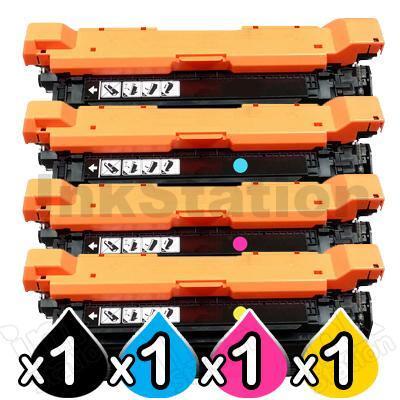 4 Pack HP CF330X-CF333A (654A/654X) Compatible High Yield Toner Cartridges [1BK,1C,1M,1Y]