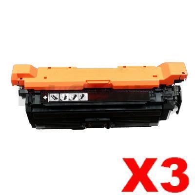 3 x HP CF330X (654X) Compatible Black High Yield Toner Cartridge - 20,500 Pages
