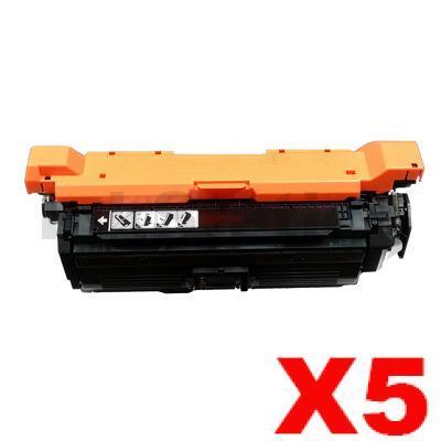 5 x HP CF330X (654X) Compatible Black High Yield Toner Cartridge - 20,500 Pages