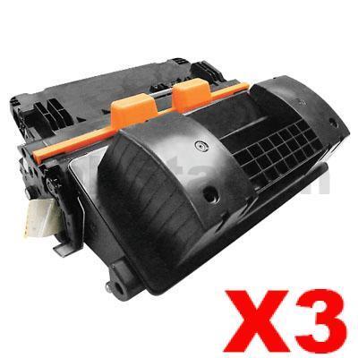3 x HP CF281X (81X) Compatible Black Toner Cartridge - 25,000 Pages