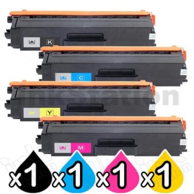 4-Pack Compatible Brother TN-349 Toner Combo [1BK,1C,1M,1Y]