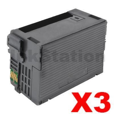 3 x Epson 410XL (C13T339192) Compatible Black High Yield Inkjet Cartridge