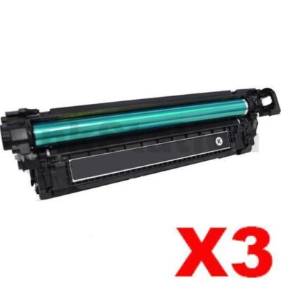 3 x HP 508X (CF360X) Compatible Black Toner Cartridge - 12,500 pages