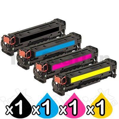 4 Pack HP 410X (CF410X-CF413X) Compatible Toner Cartridges [1BK,1C,1M,1Y]