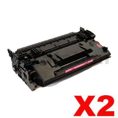 2 x HP CF287A (87A) Compatible Black Toner Cartridge - 9,000 Pages