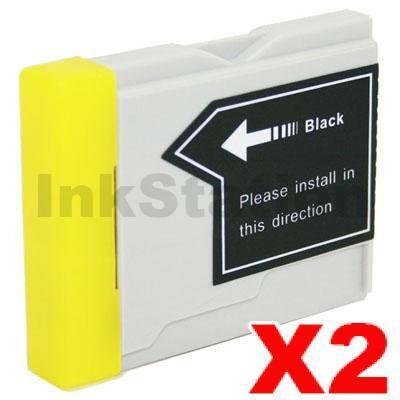 2 x Brother LC-57BK Compatible Black Ink - 500 pages