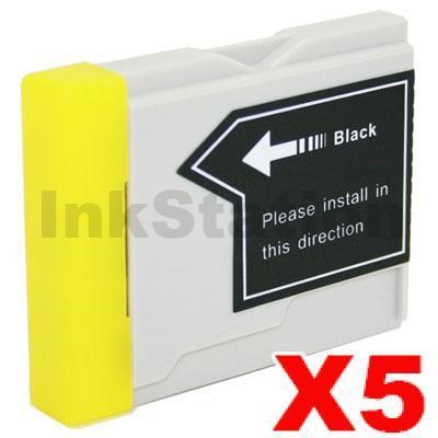5 x Brother LC-57BK Compatible Black Ink - 500 pages