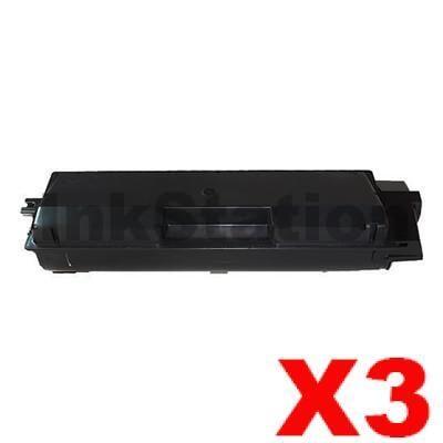 3 x Non-Genuine TK-5144K Black Toner Cartridge For Kyocera M-6030CDN, M-6530CDN, P-6130CDN - 7,000 pages
