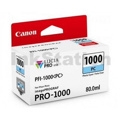 Genuine Canon PFI-1000PC Photo Cyan Ink Cartridge