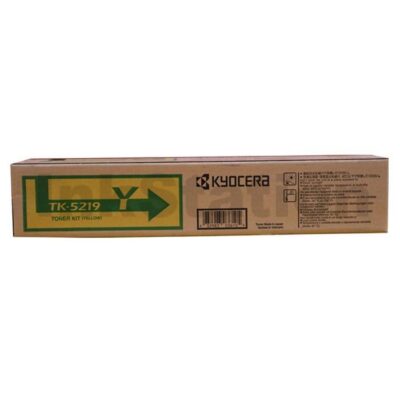 Genuine Kyocera TK-5219Y Yellow Toner Cartridge Taskalfa 406CI - 15,000 pages